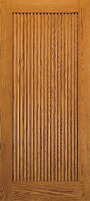 Oak Woodgrain Panel Exterior Wood Door