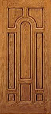 Oak Woodgrain Panel Exterior Wood Door Panel Wood Door