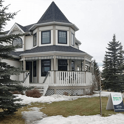 Victorian home with new windows