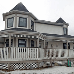 Victorian home with new windows