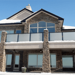 front view of home with window replacement.