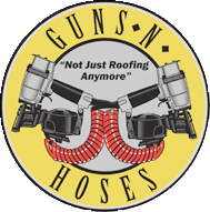 Guns and Hoses Roofing in Calgary logo